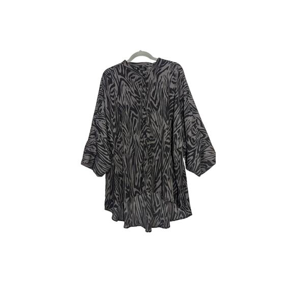 Torrid Sz 3 long line zebra print tunic top lightweight - Picture 4 of 13